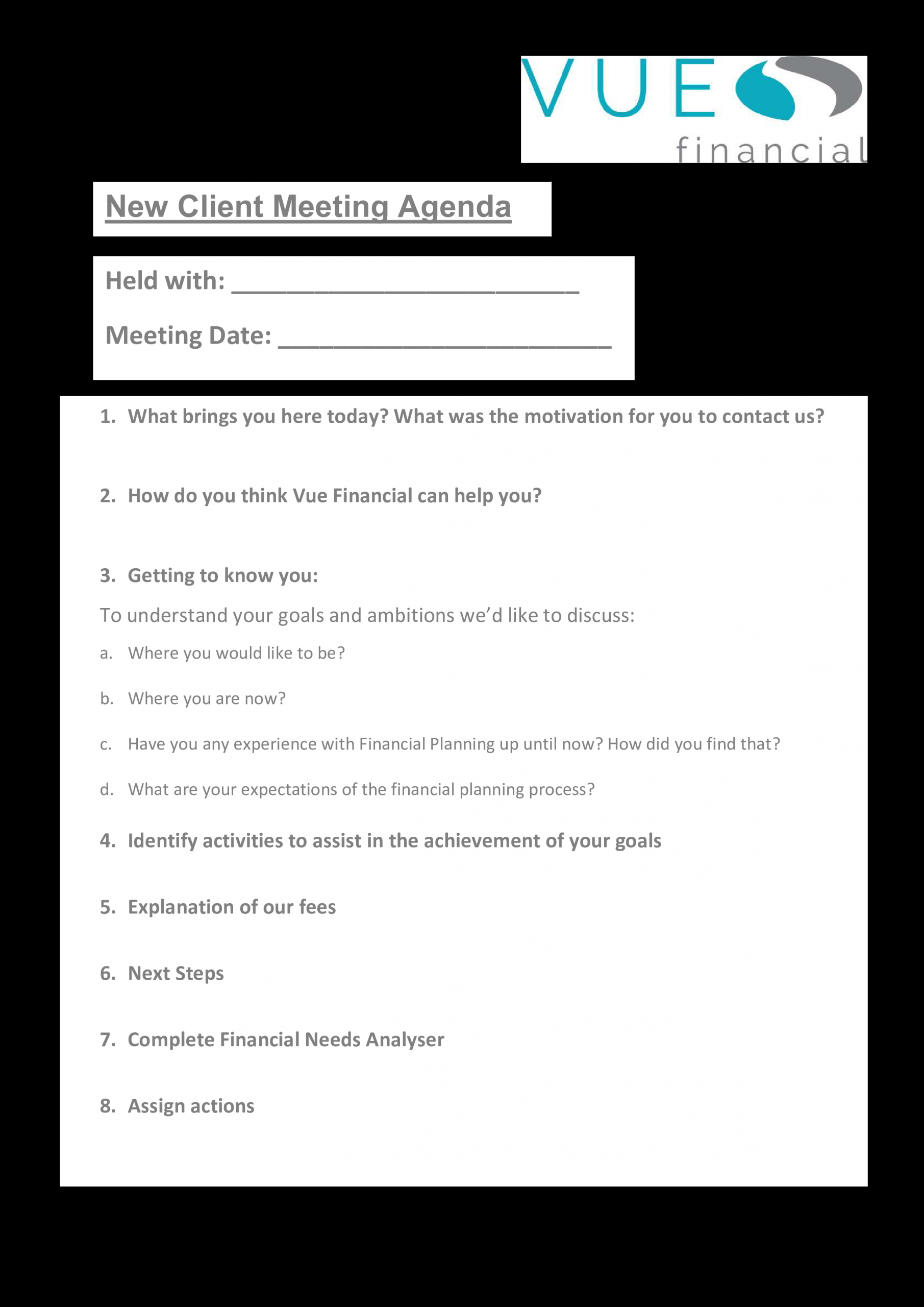 Customer Meeting Agenda Template Debandje within proportions 2481 X 3508