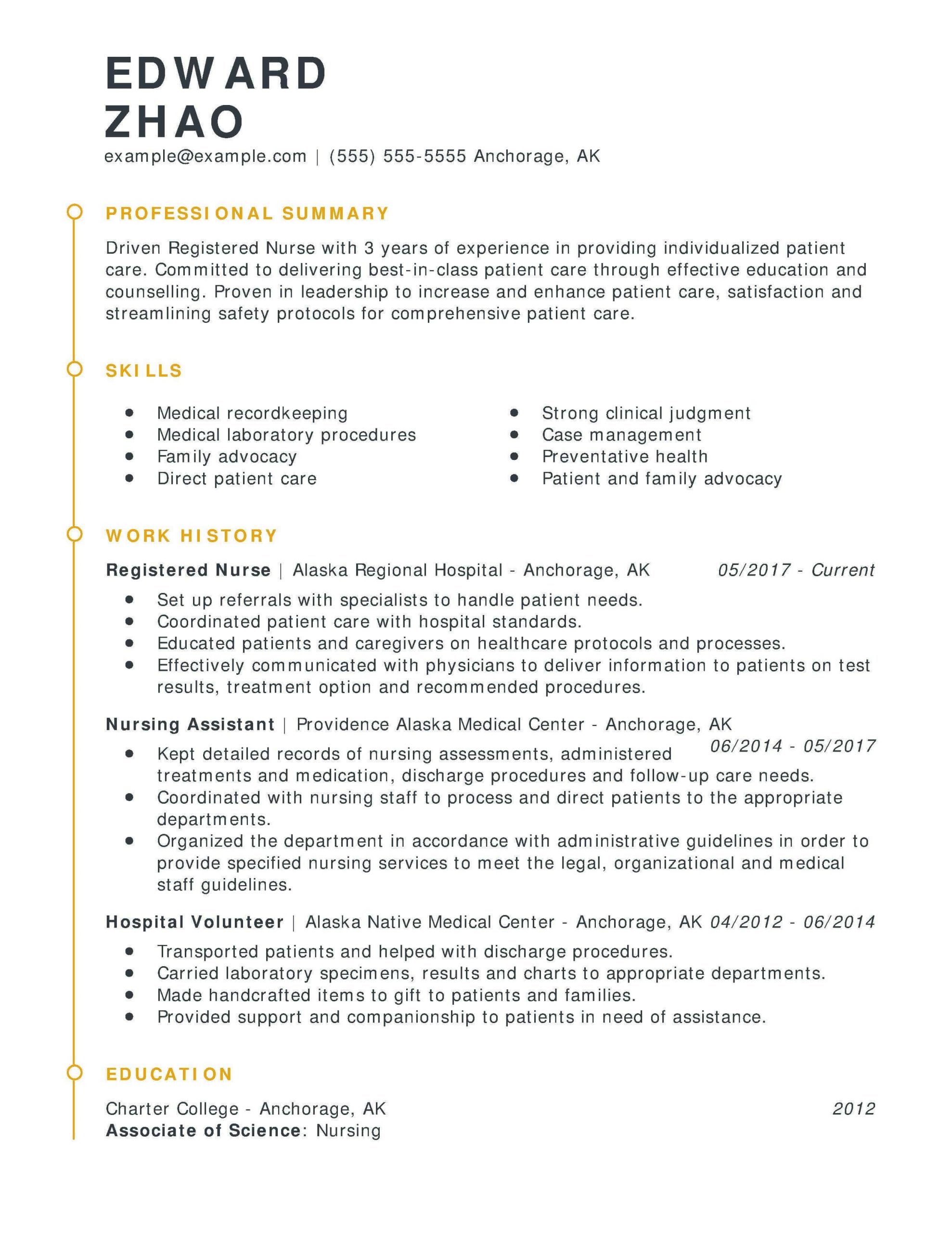 Customize Your Registered Nurse Resume With Myperfectresume intended for measurements 2550 X 3300