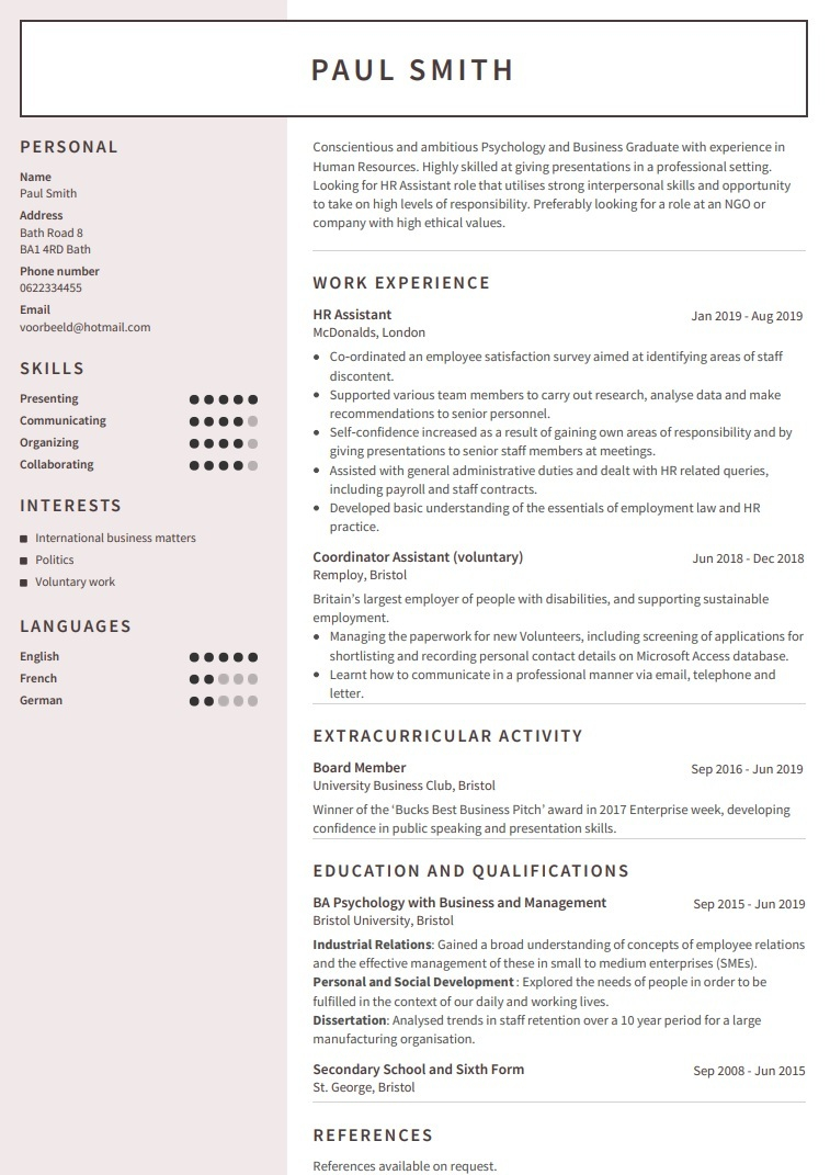 Cv Examples Use Our Templates To Professionally Format Your Cv for proportions 757 X 1071