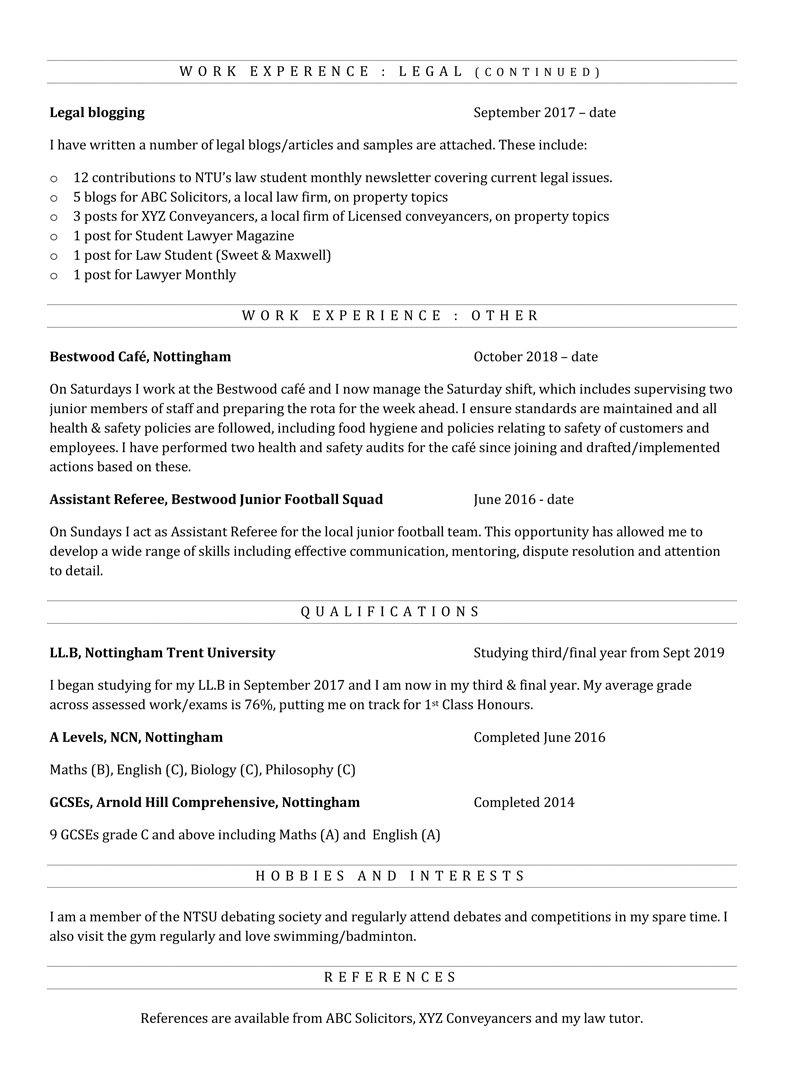 Cv For Internship Free Word Cv Template To Download Edit with regard to measurements 800 X 1089