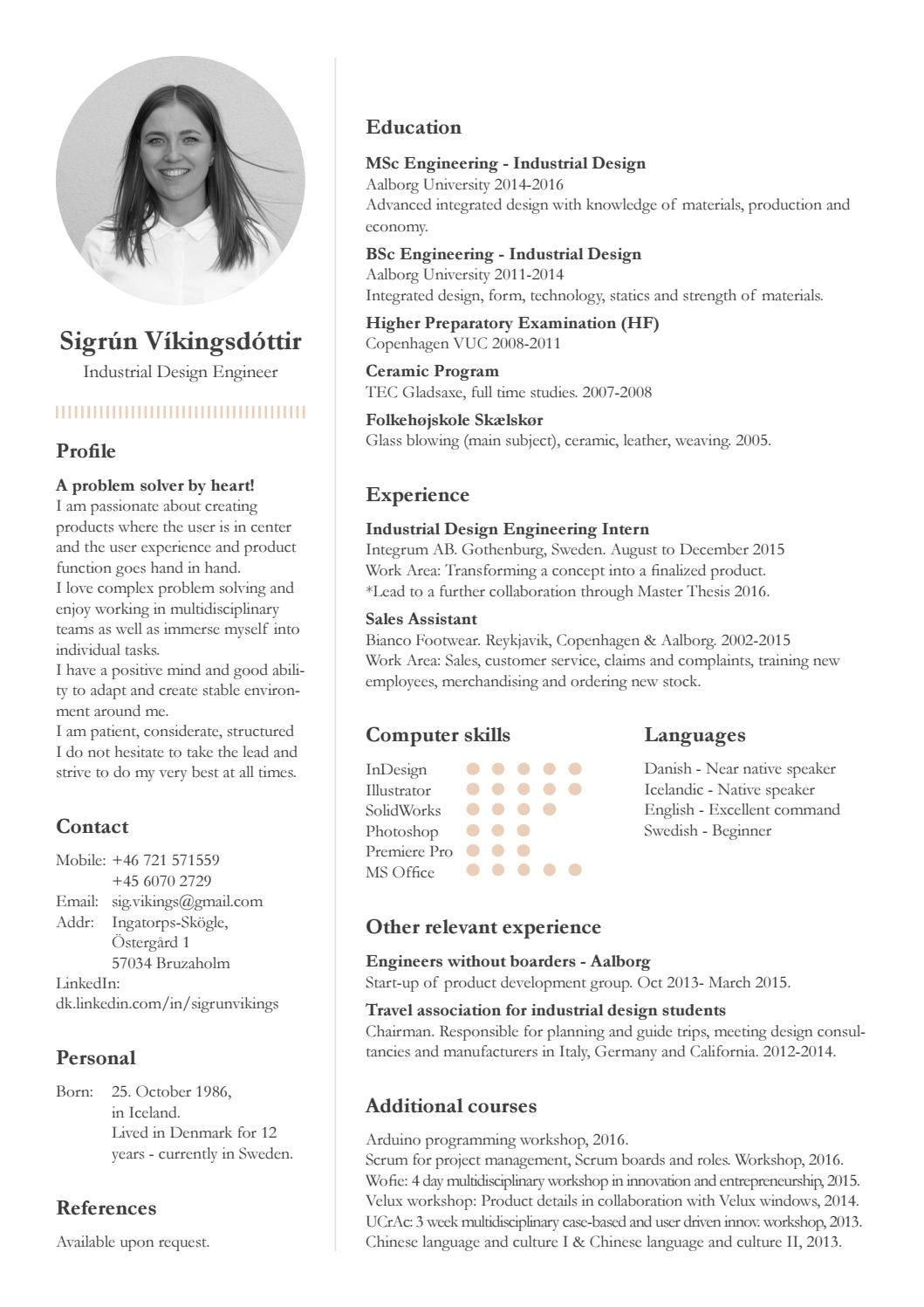 Cv Personal Profile And Project Examples Resume Profile pertaining to size 1059 X 1497