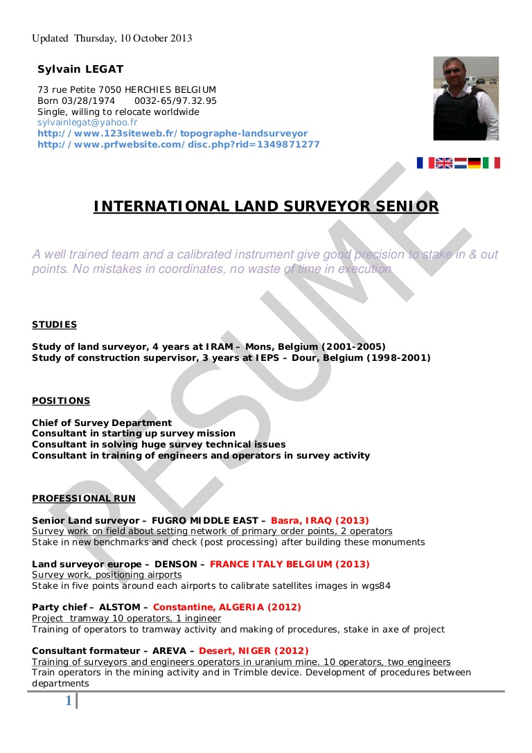 Cv Quantity Surveyor Debandje with regard to measurements 768 X 1087