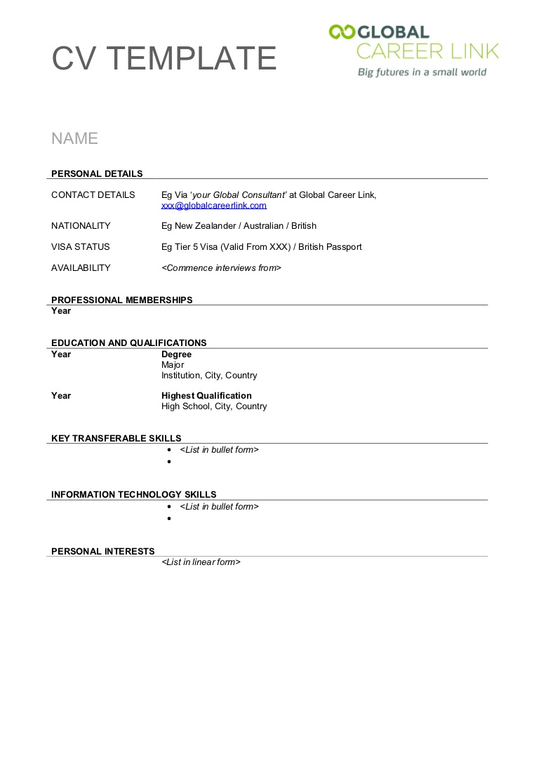 resume templates for 15 year olds