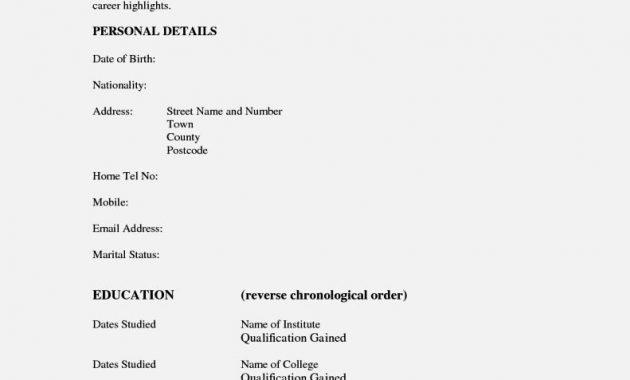 Cv Template For 15 Year Old Debandje in measurements 791 X 1024