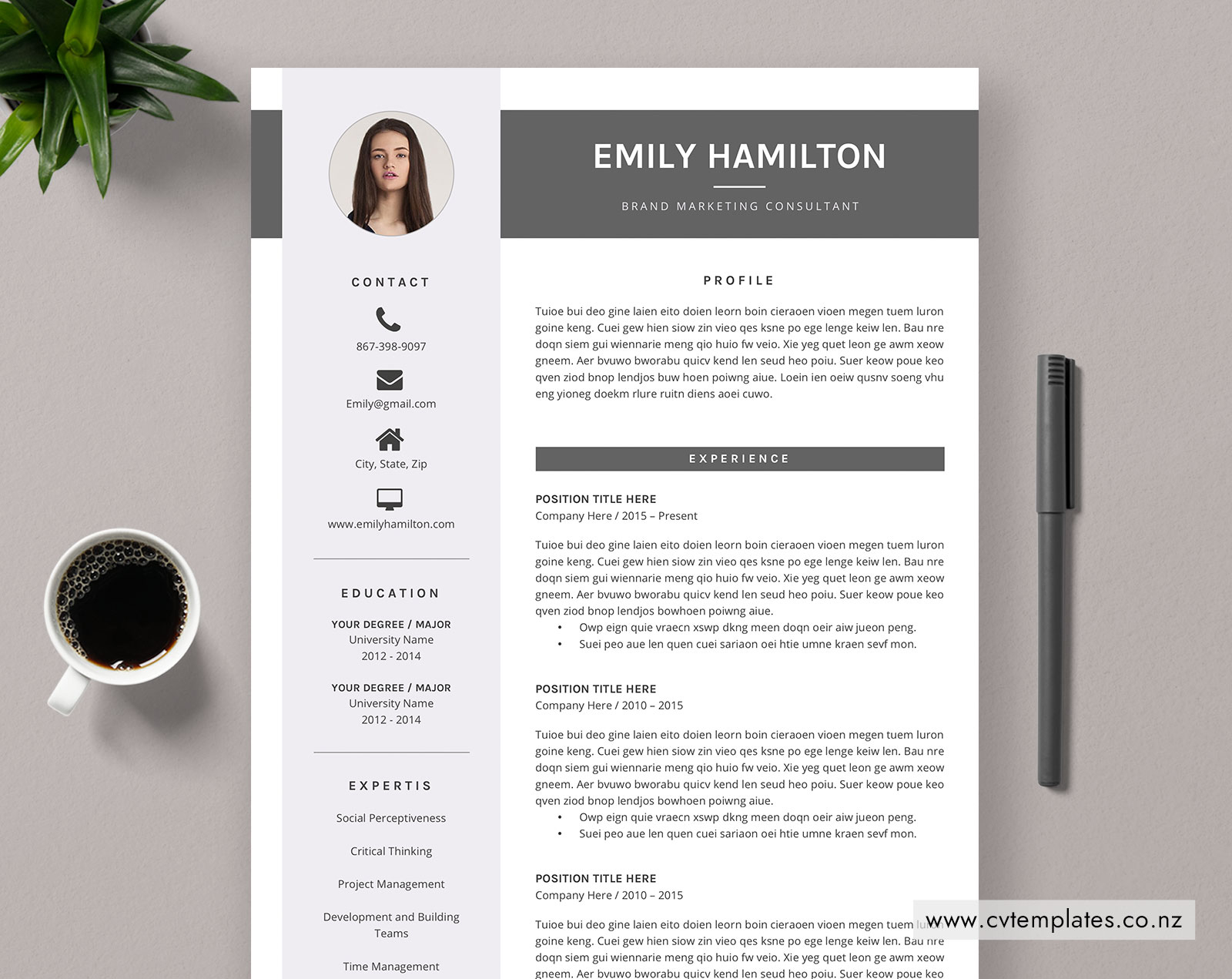 Cv Template For Ms Word Curriculum Vitae Best Selling Cv Template Modern And Elegant Cv Template Cover Letter 1 2 And 3 Page Creative Resume pertaining to dimensions 1600 X 1271