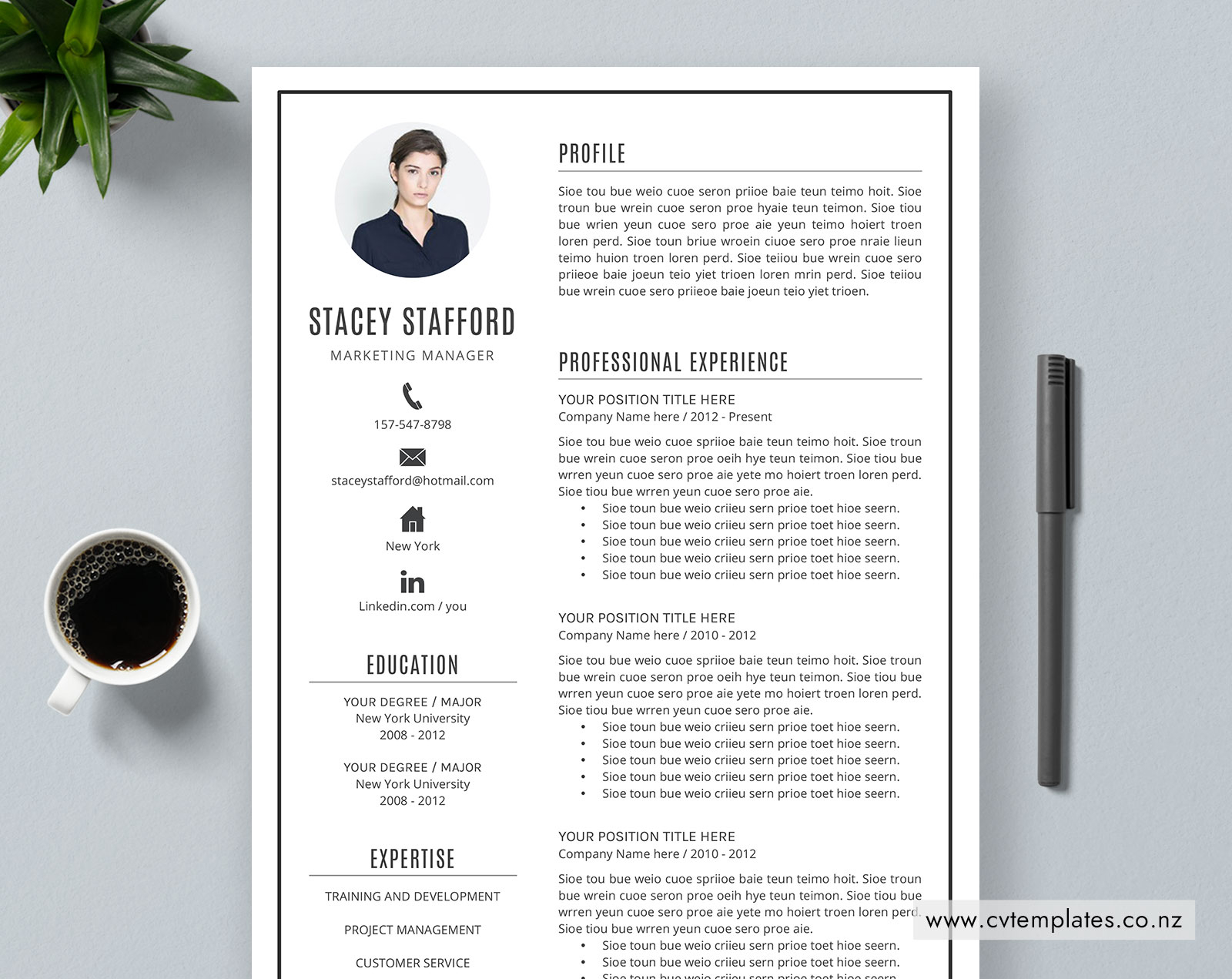 Cv Template For Ms Word Curriculum Vitae Elegant And Creative Cv Template Cover Letter 1 2 And 3 Page Modern Resume Editable Resume Unique intended for proportions 1600 X 1271