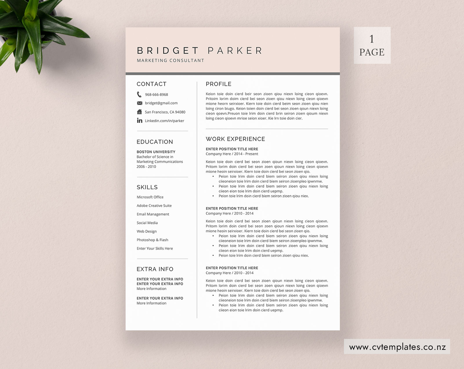 Cv Template For Ms Word Curriculum Vitae Modern Creative Cv Template Design Cover Letter Minimalist Resume Template Teacher Resume Instant inside dimensions 1600 X 1271