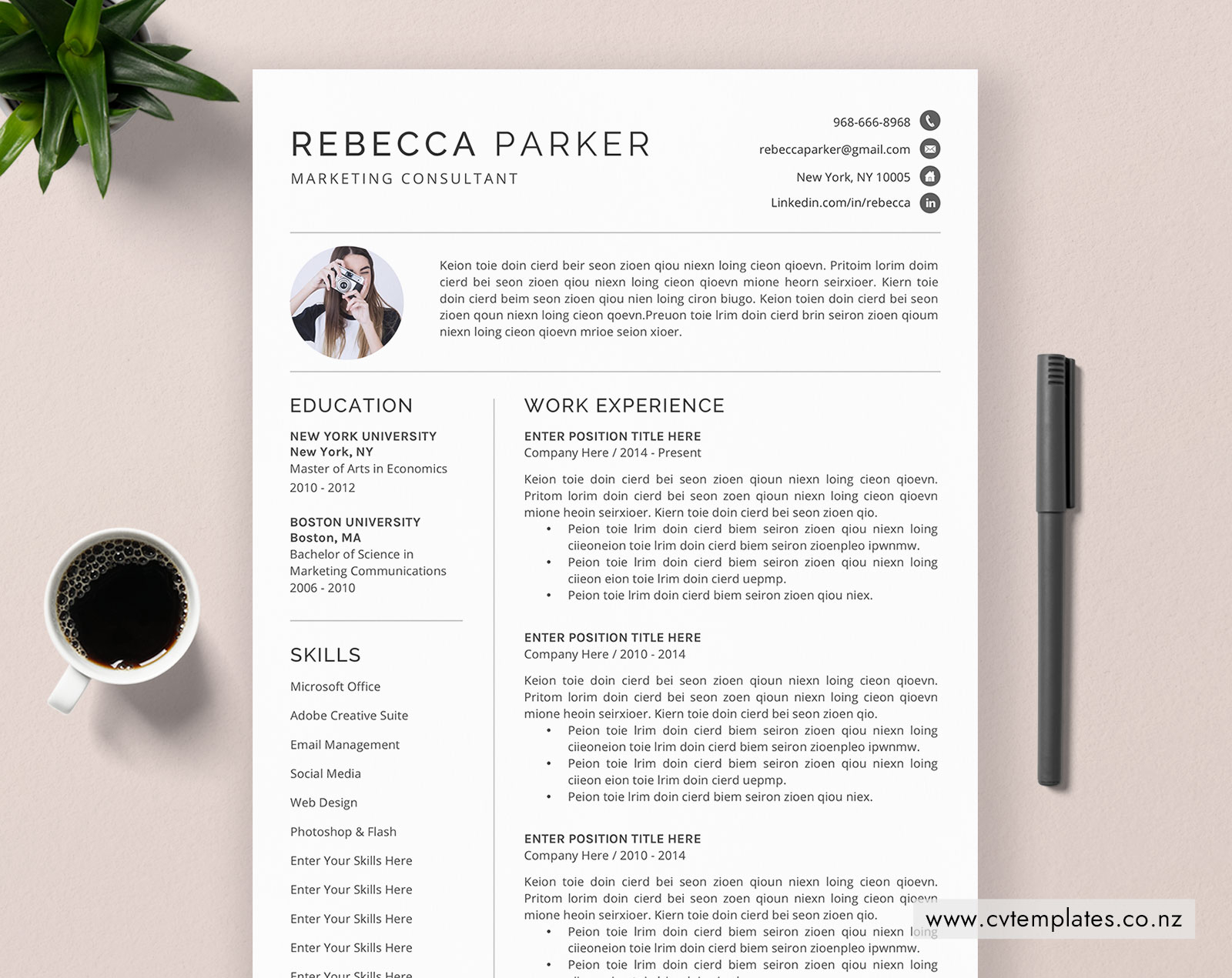 Craft The Perfect PhD Student CV With Our Customizable Template In Word 