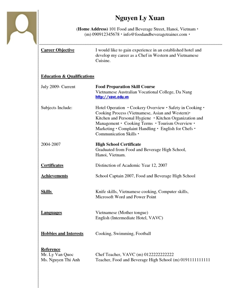 Resume Template For Year 10 Student • Invitation Template Ideas