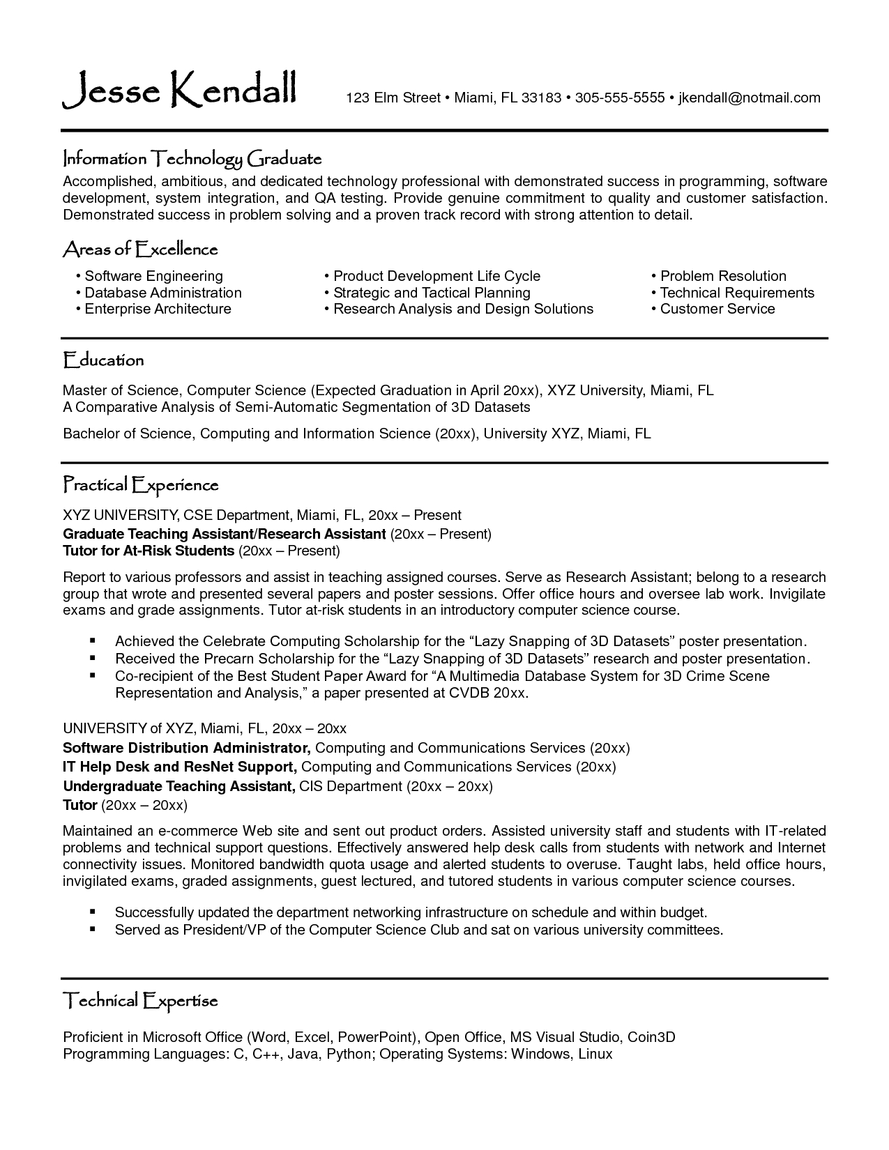 Cv Template Graduate Student Student Resume Template inside dimensions 1275 X 1650