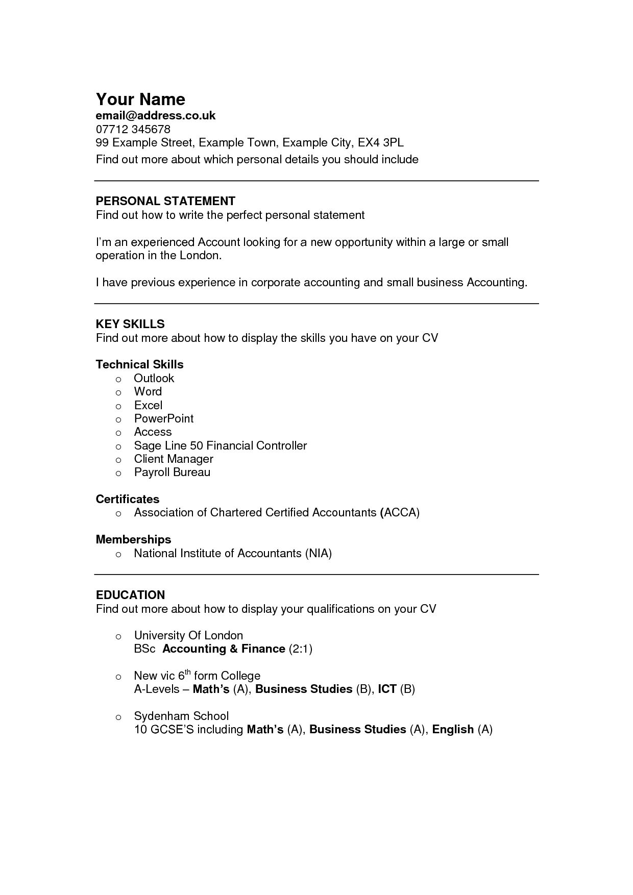 Cv Template Ireland Cv Template Templates Resume Format throughout proportions 1240 X 1754