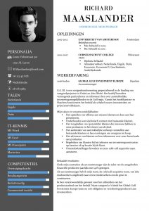 Cv Template Nederlands Word Debandje intended for dimensions 1448 X 2048