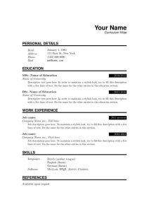 Cv Template Overleaf Simple Resume Template Resume intended for measurements 794 X 1123