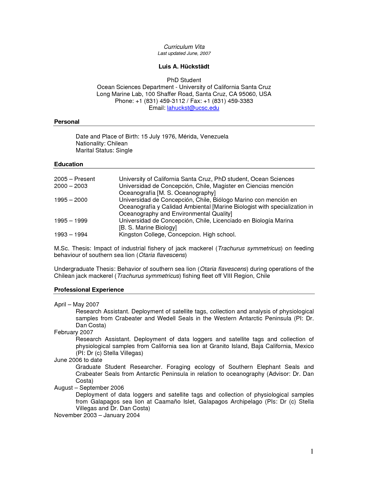 Cv Template Phd Student Student Resume Phd Student pertaining to proportions 1275 X 1650