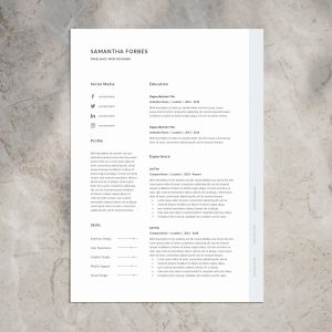 Cv Template Resume Template Professional Resume Template pertaining to proportions 3000 X 3000