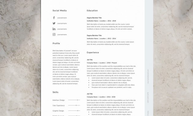 Cv Template Resume Template Professional Resume Template pertaining to proportions 3000 X 3000