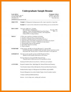 Cv Template Undergraduate Student Resume Template Cv with regard to dimensions 1329 X 1704