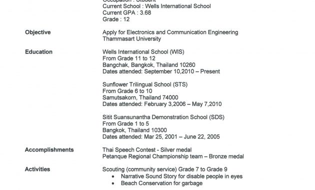 Cv Template Year 12 High School Resume Template Job with measurements 2479 X 3229