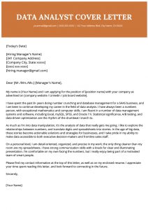 Data Analyst Cover Letter Example Resume Genius for size 800 X 1132