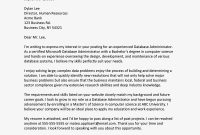 Database Administrator Cover Letter Example within size 1000 X 1000