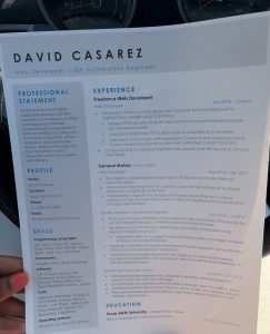 David Casarez Resume Sidekick Kickresume with proportions 947 X 1169