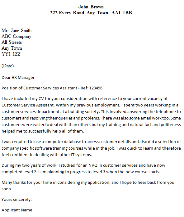 Dear Hiring Manager Cover Letter Sample Menom intended for sizing 591 X 699