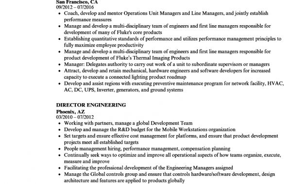 Director Engineering Resume Samples Velvet Jobs inside sizing 860 X 1240