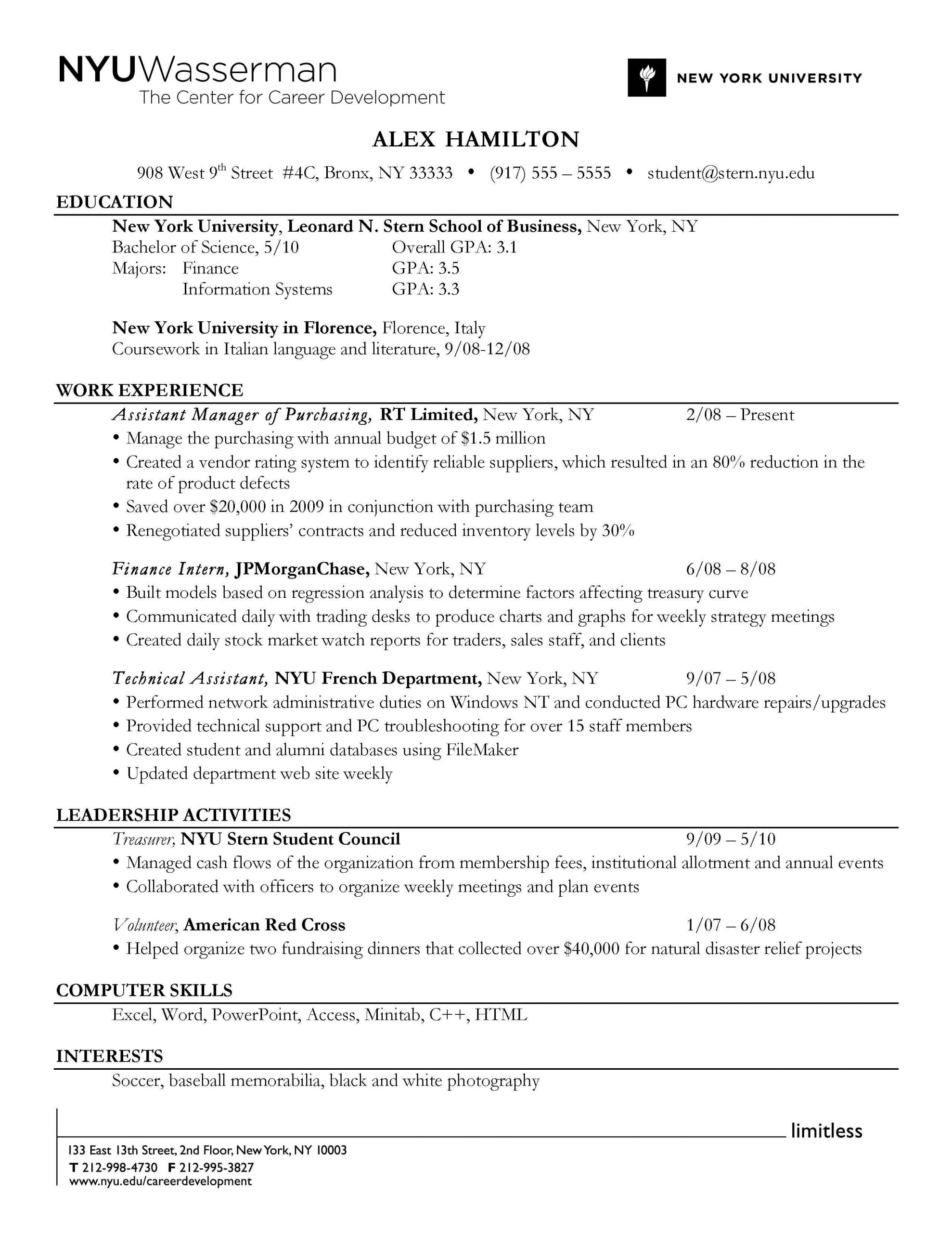 Do Use A Reverse Chronological Order Resume Format To intended for sizing 2550 X 3300