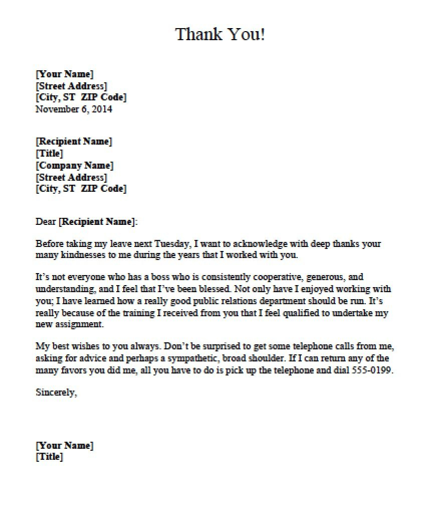 Download Boss Thank You Letter Templates Text Word Pdf For in dimensions 872 X 1020