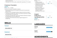 Download Freelance Translator Resume Example For 2020 in sizing 940 X 1330