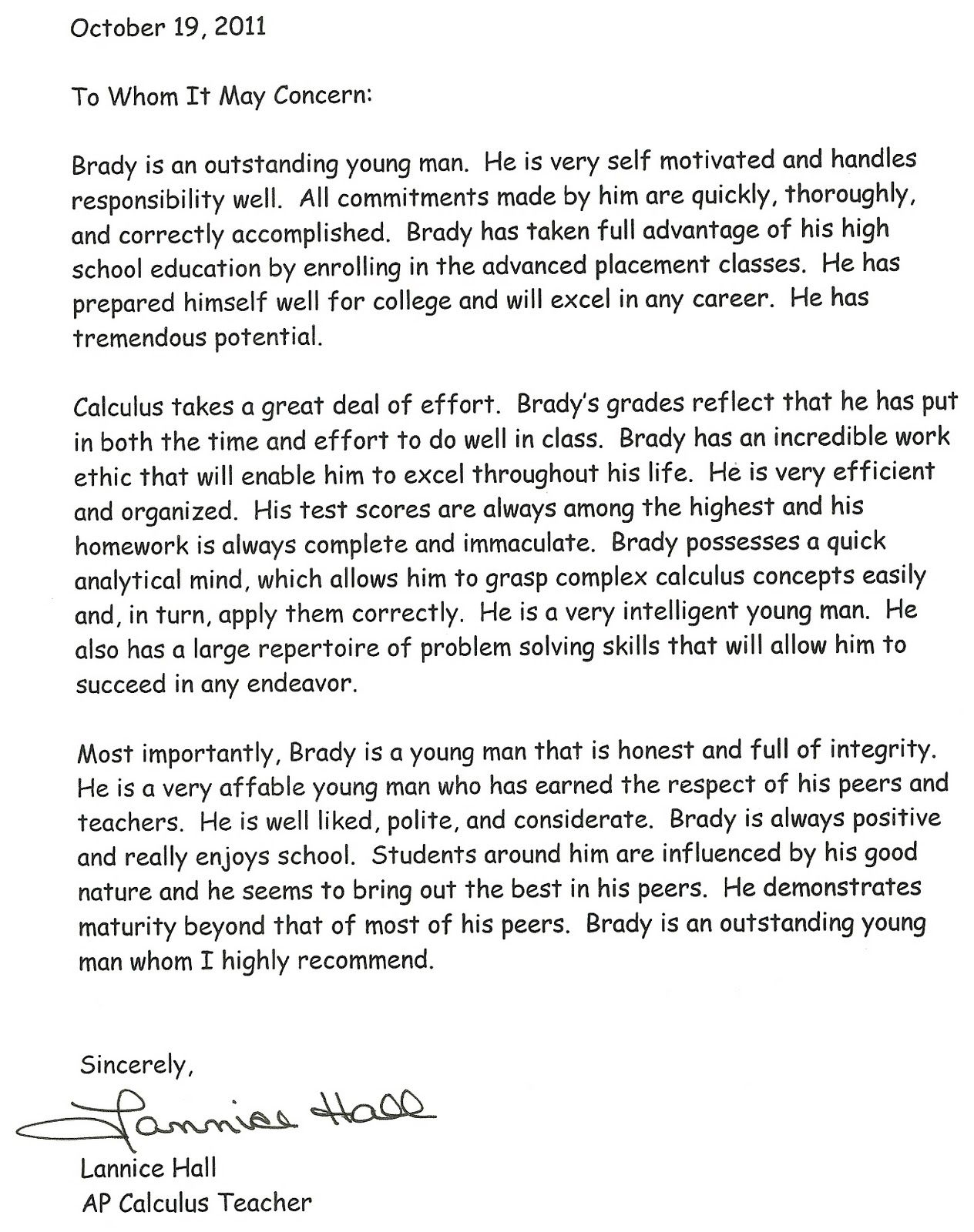 Eagle Scout Letter Of Recommendation Sle From Parents Eagle intended for sizing 1264 X 1600