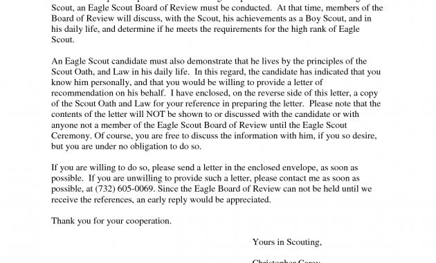 Eagle Scout Parent Letter Of Recommendation Form Debandje in dimensions 1275 X 1650