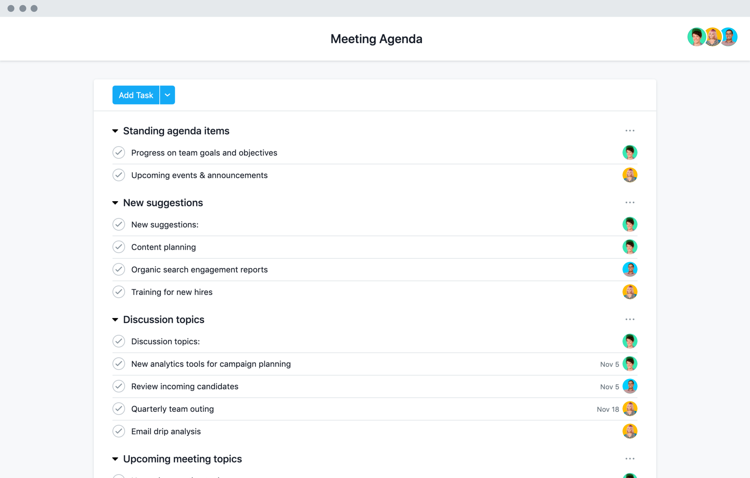 Easy To Adapt Meeting Agenda Template Asana throughout size 4800 X 3060