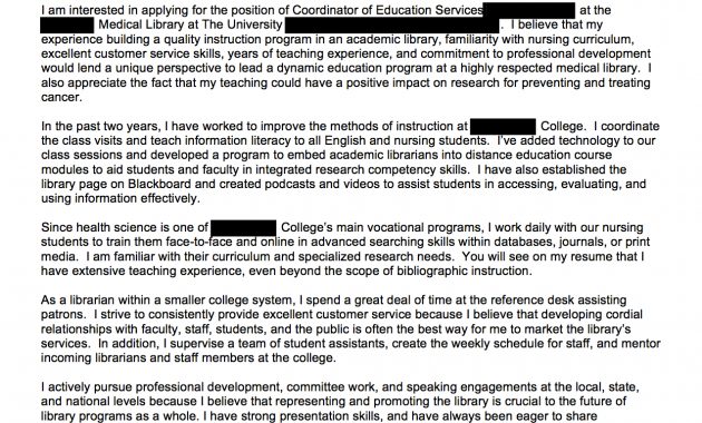 Education Coordinator Librarian Open Cover Letters regarding size 1275 X 1650