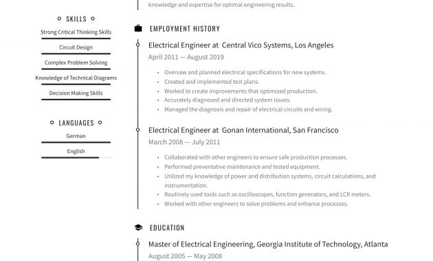 Electrical Engineer Resume Examples Writing Tips 2020 inside sizing 1440 X 2036