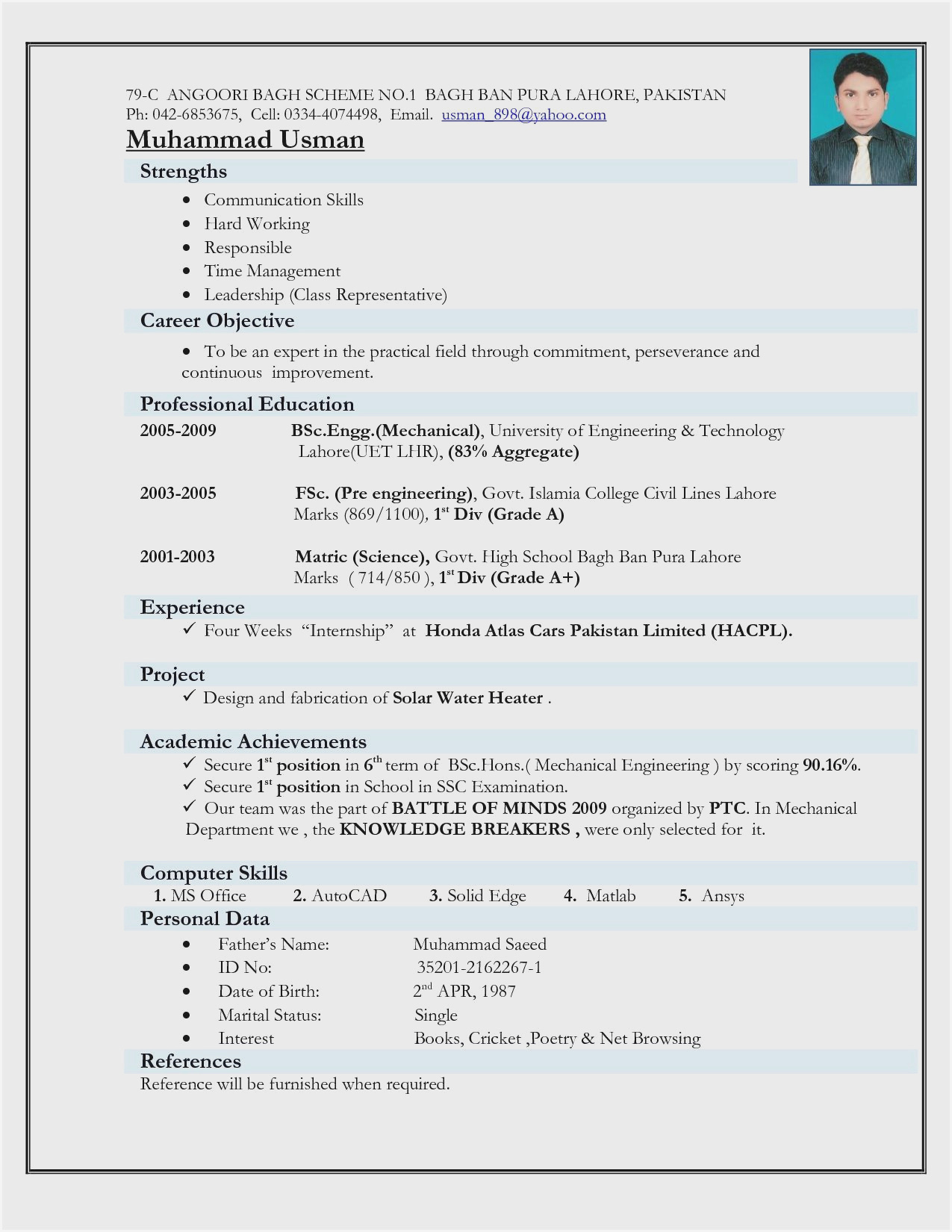 Electrical Engineer Resume Format Doc Resume Resume pertaining to proportions 1275 X 1650