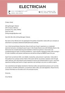 Electrician Cover Letter Sample Writing Tips Resume Genius pertaining to dimensions 800 X 1132