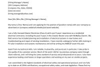 Electrician Cover Letter Sample Writing Tips Resume Genius with dimensions 800 X 1132