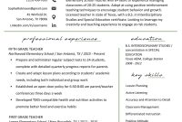 Elementary Teacher Resume Samples Writing Guide Resume inside size 800 X 1132