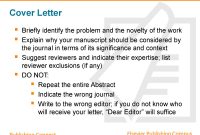 Elsevier Author Cover Letter regarding dimensions 2000 X 1500