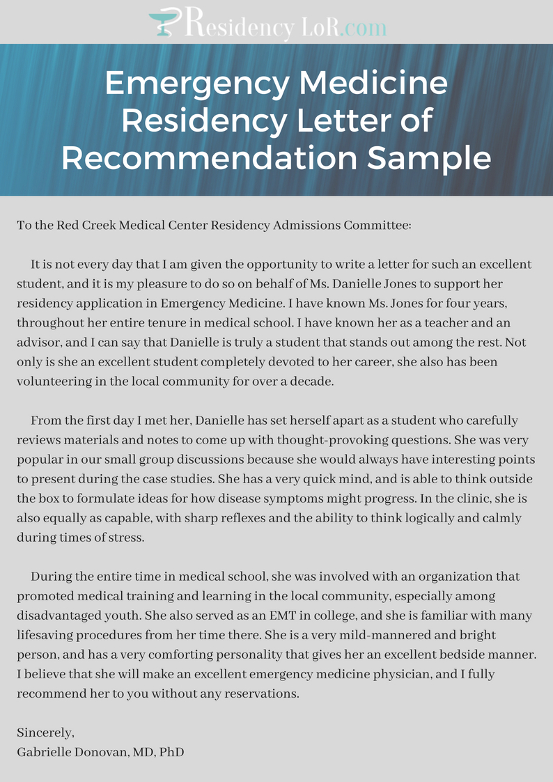 Emergency Medicine Letter Of Recommendation Sample inside measurements 794 X 1123