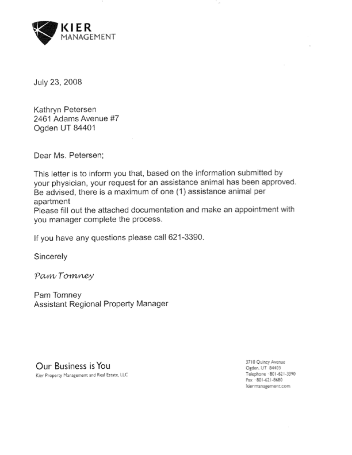 Employment Reference Letter Template For Landlord within proportions 1224 X 1584