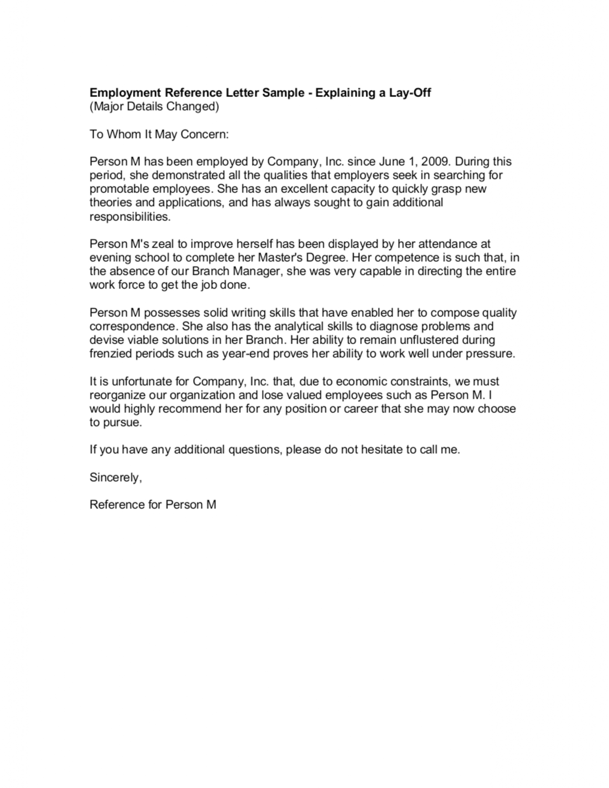 Employment Reference Letter Templates At with regard to size 2550 X 3300