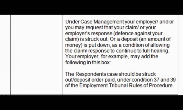 Employment Tribunal Preliminary Review Hearing Agenda in measurements 1280 X 720