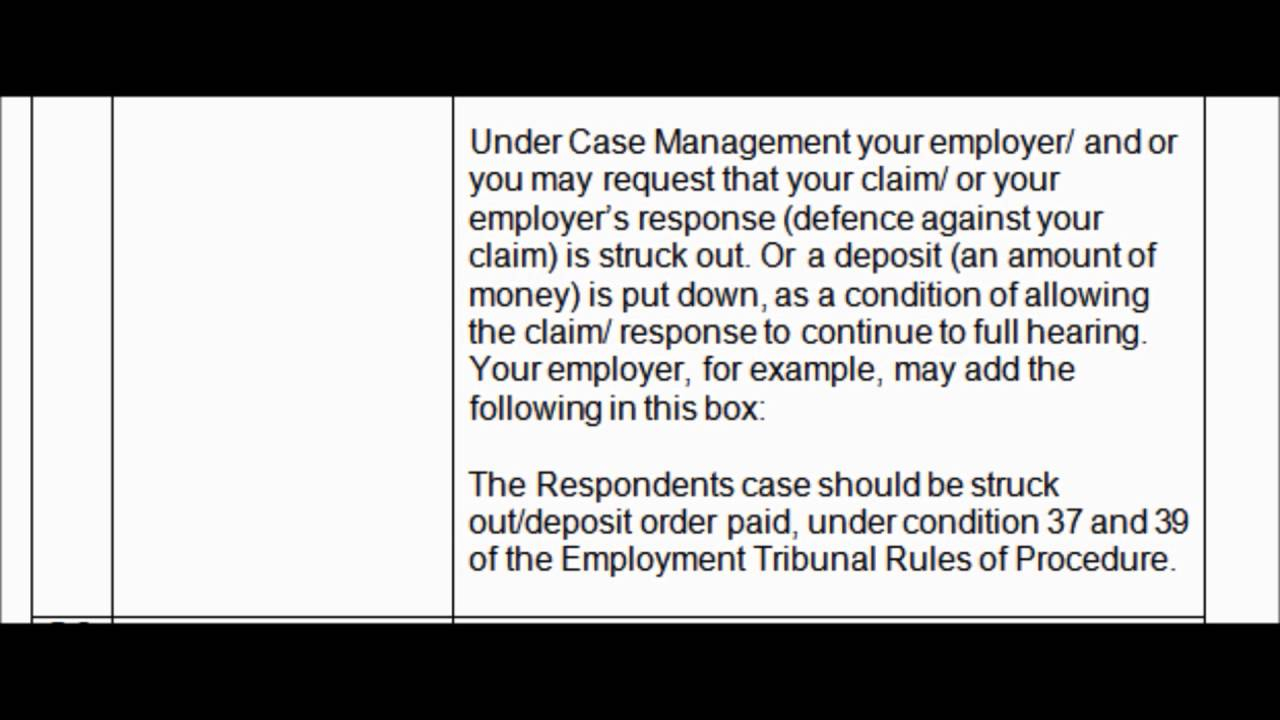 Employment Tribunal Preliminary Review Hearing Agenda in measurements 1280 X 720