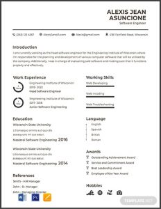 Engineer Cv Template Debandje with regard to measurements 440 X 570