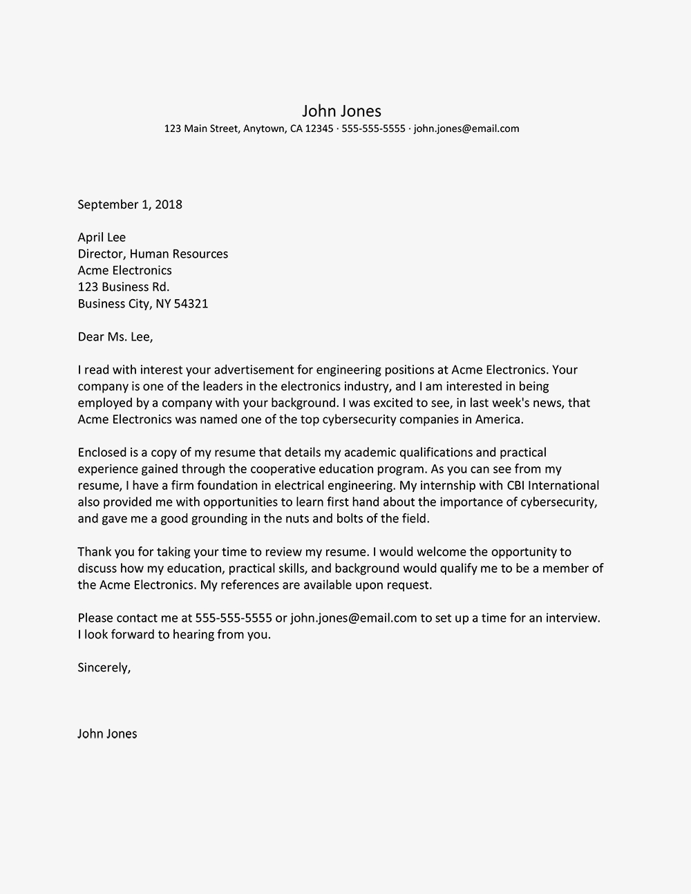 Engineering Cover Letter Entry Level Enom regarding sizing 1000 X 1294