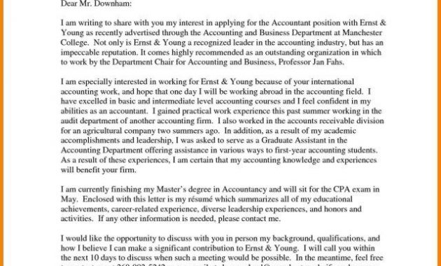 Entry Level Accountant Cover Letter Enom for size 640 X 825