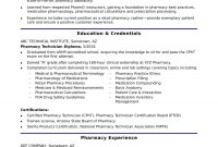 Entry Level Pharmacy Technician Resume Sample Monster throughout size 1700 X 2200