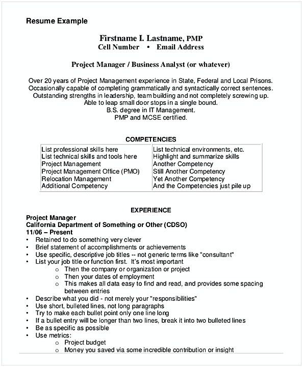 Entry Level Project Manager Resume Examples Akali with proportions 594 X 721